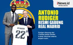 Infografis Antonio Rudiger Resmi Gabung Real Madrid