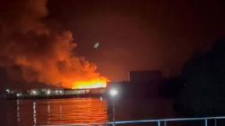 Kebakaran Hebat di Kampung Nelayan Tanjungjabung Barat, 5 Rumah Ludes Dilalap Api