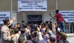 Eksekusi Paksa Gedung Yayasan di Semarang Ricuh, Puluhan Orang Adang Petugas