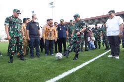 Resmikan Lapangan Sepak Bola Jenderal Soedirman, Ini Pesan KSAD Jenderal Dudung