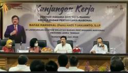 Menteri ATR/BPN Ancam Pecat Oknum yang Bermain Persoalan Pertanahan<