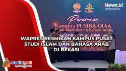 Wapres Resmikan Kampus Pusat Studi Islam dan Bahasa Arab di Bekasi