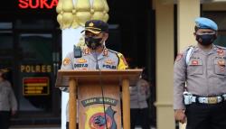 Pejabat Polres Sukabumi Dirotasi, Kapolres Ingatkan Ancaman Hoaks<