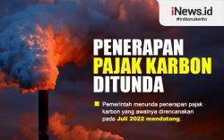 Infografis Penerapan Pajak Karbon Ditunda