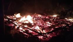 Rumah Semi Permanen di Pabuaran Sukabumi Ludes Terbakar saat Penghuni Tidur Lelap <