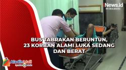 Bus Tabrakan Beruntun di Tol Purbaleunyi, 23 Korban Alami Luka Sedang dan Berat