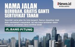 Infografis Nama Jalan Berubah, Gratis Ganti Sertifikat Tanah