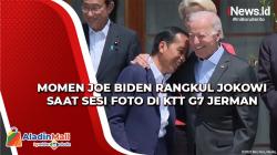 Momen Joe Biden Rangkul Presiden Jokowi saat Sesi Foto di KTT G7 Jerman