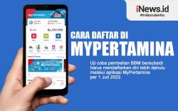 Infografis Cara Daftar di MyPertamina