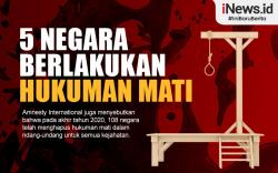 Infografis 5 Negara yang Memberlakukan Hukuman Mati, Indonesia Termasuk?
