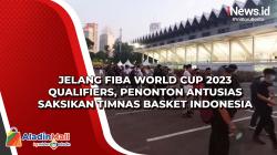 Jelang FIBA World Cup 2023 Qualifiers, Penonton Antusias Saksikan Timnas Basket Indonesia