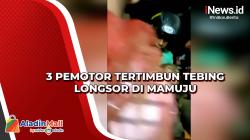 3 Pemotor Tertimbun Tebing Longsor di Mamuju