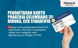 Infografis Pendaftaran Kartu Prakerja Gelombang 35 Resmi Dibuka