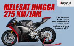 Infografis Motor Listrik Ducati V21L akan Digunakan dalam Balapan MotoE