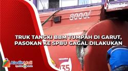 Truk Tangki BBM Tumpah di Garut, Pasokan ke SPBU Gagal Dilakukan