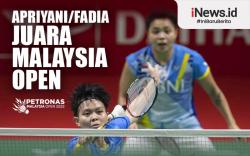 Infografis Apriyani/Fadia Juara Malaysia Open 2022