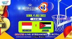 Link Live Streaming Indonesia Vs Yordania Kualifikasi FIBA World Cup 2023 di RCTI+ Hari Ini