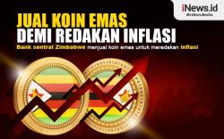 Infografis Jual Koin Emas Demi Redakan Inflasi