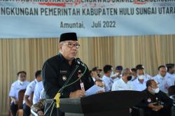 Lantik Ratusan ASN, Plt Bupati HSU Ingatkan untuk Bekerja Melayani Masyarakat