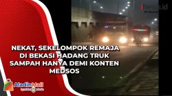  Nekat, Sekelompok Remaja di Bekasi Hadang Truk Sampah Hanya demi Konten Medsos