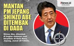 Infografis Mantan PM Jepang Shinzo Abe Ditembak di Dada