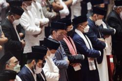 Didampingi Sejumlah Menteri, Presiden Jokowi Salat Idul Adha di Masjid Istiqlal