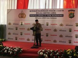 Polda Metro Sembelih 198 Sapi, 11 Ton Dagingnya Diolah Jadi Rendang