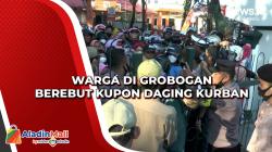 Warga di Grobogan Berebut Kupon Daging Kurban