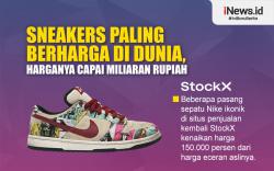 Infografis Sneakers Paling Berharga di Dunia, Harganya Capai Miliaran Rupiah