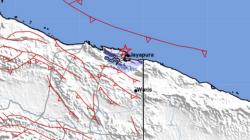 Gempa Terkini 4 Kali Guncang Kota Jayapura, Pusat Getaran di Laut