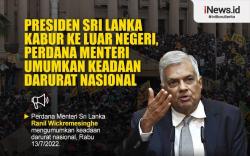 Infografis PM Sri Lanka Berlakukan Keadaan Darurat Nasional