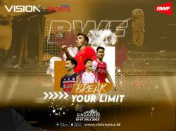 Nonton Singapore Open 2022 di Vision+, Kawal Ginting Cs Hingga Juara