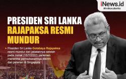 Infografis Presiden Sri Lanka Gotabaya Rajapaksa Mundur