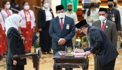 Eks Pejabat Kemensos Adhy Karyono Jadi Sekdaprov Jatim, Ini Pesan Gubernur Khofifah