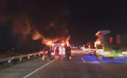 Kronologi Bus Rosalia Indah Terbakar di Ruas Tol Pejagan-Pemalang