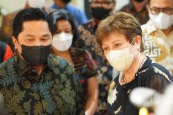 Kunjungi Sarinah Ditemani Erick Thohir, Managing Director IMF Sampaikan Tiga Pesan Ini  