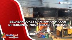 Belasan Loket dan Rumah Makan di Terminal Induk Bekasi Terbakar