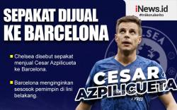 Infografis Chelsea Disebut Sepakat Jual César Azpilicueta ke Barcelona