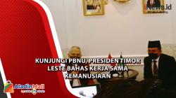 Kunjungi PBNU, Presiden Timor Leste Bahas Kerja Sama Kemanusiaan