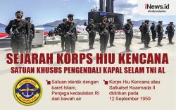 Infografis Sejarah Korps Hiu Kencana, Satuan Khusus Pengendali Kapal Selam TNI AL