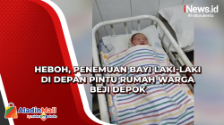 Heboh, Penemuan Bayi Laki-Laki di Depan Pintu Rumah Warga Beji Depok