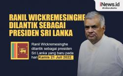 Infografis Ranil Wickremesinghe Dilantik sebagai Presiden Sri Lanka