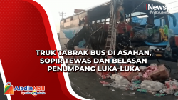 Truk Tabrak Bus di Asahan, Sopir Tewas dan Belasan Penumpang Luka-Luka