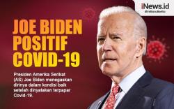 Infografis Joe Biden Positif Covid-19