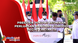 Presiden Jokowi Resmikan Perluasan Bandara Komodo, Begini Faktanya