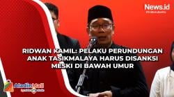 Ridwan Kamil: 3 Tersangka Bullying di Tasikmalaya Harus Dijatuhi Sanksi agar Jera<