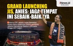 Infografis Grand Launching JIS, Anies: Jaga Tempat Ini Sebaik-baiknya