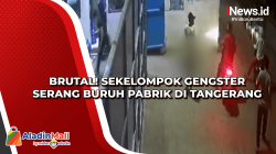 Brutal! Sekelompok Gengster Serang Buruh Pabrik di Tangerang