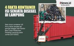 Infografis Fakta Kontainer Isi Senjata Disegel di Lampung