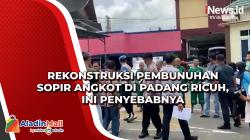 Rekonstruksi Pembunuhan Sopir Angkot di Padang Ricuh, Ini Penyebabnya